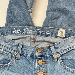 Free People We The Free Blossom Distressed Rigid Skinny Jeans in Blue Size‎ 28 thumbnail 12