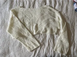 Beige Beach cover up crop top thumbnail 1