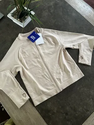JoyLab Moon Cream Seamless Fitted (NWT Full Zip Jacket, thumbnail 5