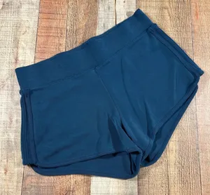 Athleta Teal Blue Athletic Shorts Modal Blend High Rise Size Small Workout Gym thumbnail 1