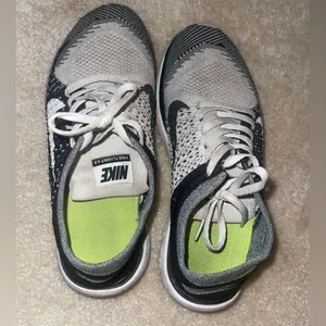 Nike Black and Gray Free FlyKnit 4.0 Running Sneakers thumbnail 5