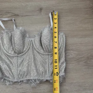 Victoria’s Secret Champagne Shimmer Long Line Bustier Bra 34B NWT thumbnail 2
