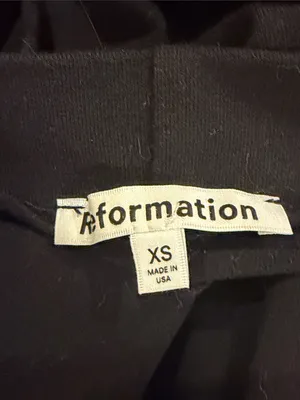Reformation Lindy Knit Top in black size extra small thumbnail 6