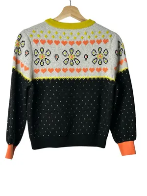 kate spade new york Embroidered Fair Isle Sweater thumbnail 4