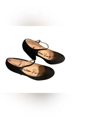 American Rag CIE Black Suede Mary Jane Block Heels WORN ONCE for 3 hours thumbnail 2