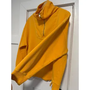 C&C California Womens Sunwashed Quarter Zip Sweatshirt Orange Large Relaxed Fit thumbnail 11