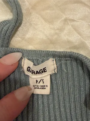 Garage blue tank Top thumbnail 3