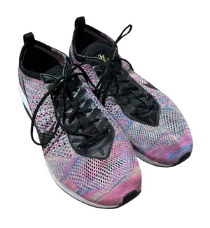 Nike | Flyknit Racer Rainbow Multi Color Shoes Size 8.5 Tennis Gym Athletic thumbnail 1