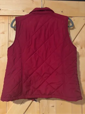 Lauren Ralph Lauren Red Quilted Zip-Up Vest Petite‎ Large PL⁠ thumbnail 2