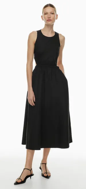 Aritzia Babaton Cella Poplin Dress in Black size XS thumbnail 1