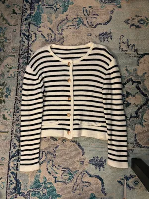 Striped Cardigan Multiple thumbnail 2