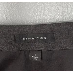 Semantiks Skirt Size 2 Charcoal Wool Career Pleated Ruffle Academia Office Siren thumbnail 5