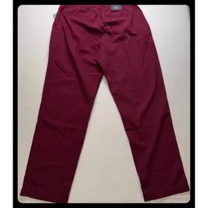Gap Easy Pant Womens L Tall Maroon Tapered Leg Ankle Length Cotton Blend Pull On thumbnail 6