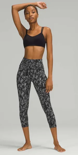 lululemon Align High-Rise Crop 21" Blossom Overlay Starlight‎ Multi Size 18 thumbnail 1