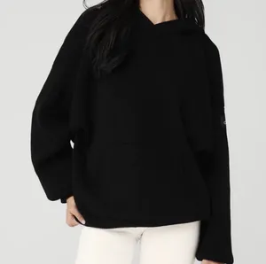 Alo Yoga Scholar Hooded Sweater Black M thumbnail 1