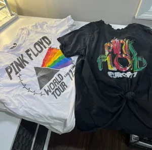 Pink Floyd‎ Retro Brand Distressed Graphic T-Shirt Bundle White Black Large thumbnail 1