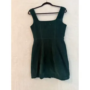 Urban Outfitters Green Corduroy‎ Button Front Mini Dress 8 Sleeveless Pinafore thumbnail 9