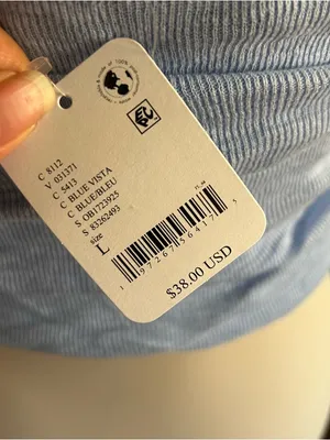 NWT Free People Boulevard Tube Top | Size: L | Blue Vista thumbnail 7