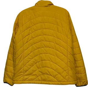 Lands End Women's Yellow Full Zip Puffer Coat Size‎ L 14-16 thumbnail 2