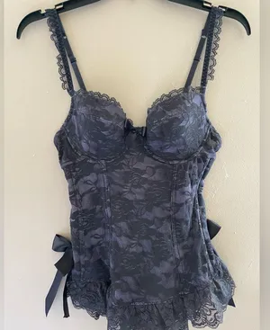 Women’s Lace Lingerie Padded Bra & Slip Dress Size Medium A11 thumbnail 8
