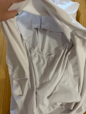 Abercrombie & Fitch YPB White sculptLUX Athletic Minidress Sz L thumbnail 6