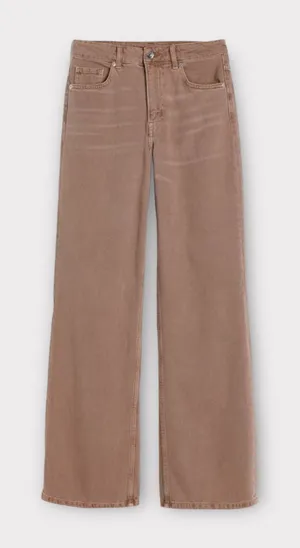 Brown Divided Wide High Jeans thumbnail 1