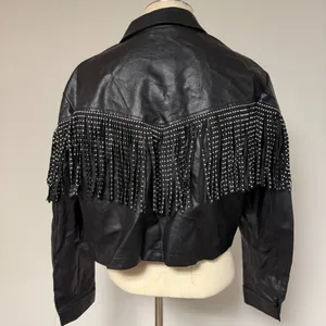 Beavely Fringe Jacket Black Size L thumbnail 3