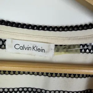 Calvin Klein Striped Mesh‎ Dress Cover Up L/XL Lightweight Sheer Nautical Resort thumbnail 10