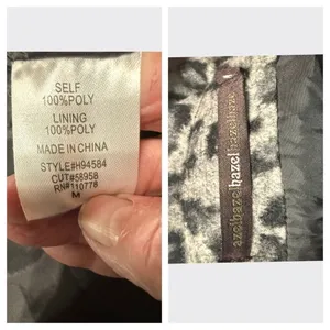 hazel azelhaze Vintage Animal Print jacket Sz M thumbnail 4
