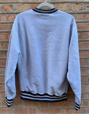 Champion Vintage 90's Reverse Weave Ringer Sweatshirt Crewneck Spellout Gray Medium M thumbnail 5