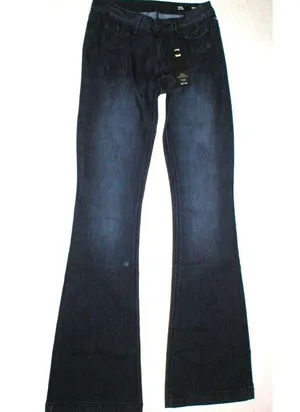New NWT $99 Designer Buffalo David Bitton Jeans Womens 24 X 33 Mid Rise Flare Dk thumbnail 6