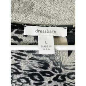 Vintage Y2K Animal Print Sequin Top Zebra Leopard Bell Sleeve Black Cream Large thumbnail 5