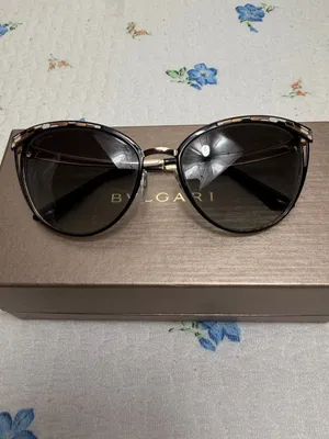 Bulgari Black and Gold Cat-Eye Sunglasses thumbnail 2