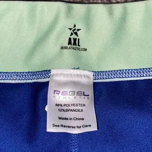 Rebel Athletic Cheer Athletics Shorts Size AXL Green Blue thumbnail 3