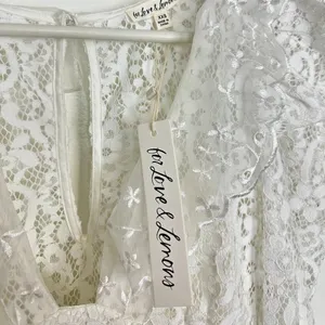 FOR LOVE & LEMONS Santo Romper in White Size XX-Small NWT thumbnail 7