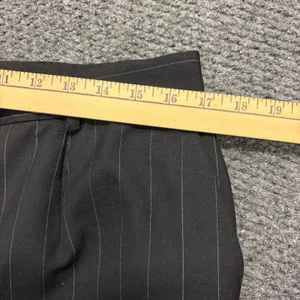 Lauren Ralph Lauren Womens 16 Wool Pinstripe Pant Suit Charcoal Grey 2 Piece Set thumbnail 9