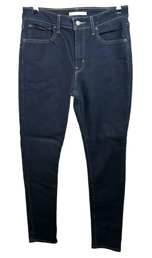 Levi's 721 Jeans Women's‎ size 29 High Rise Skinny Dark Wash Blue Denim thumbnail 1