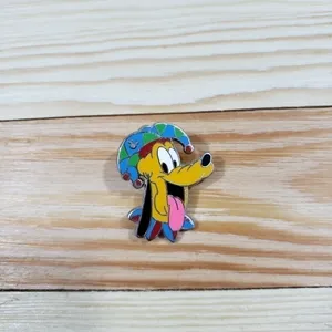 Disney Pluto Pin Jester Hat Hidden Mickey Mardi Gras 2015 Enamel thumbnail 2