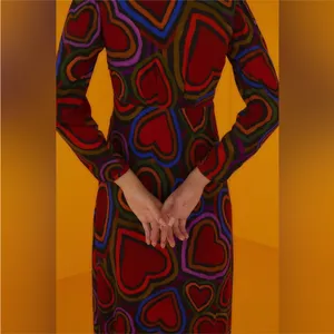 Farm Rio Rainbow Wild Hearts Maxi Dress thumbnail 3