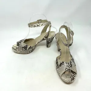 Hobbs London Snake Leather Vivienne‎ Heeled Sandals Size 37 / US 6 thumbnail 5