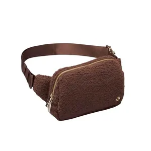 Lululemon Everywhere 2L Belt Bag Women's One Size Lg Fleece Brown Fanny Pack thumbnail 4