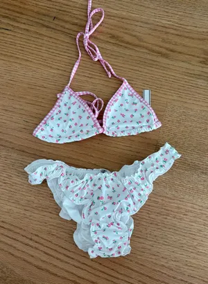 Frankie’s Bikinis Floral Ruffle Bikini Set thumbnail 1