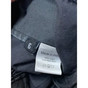 Wray Black High Waist Pleated Baggy Barrel Carrot Wide Leg Trousers Pants Size 6 thumbnail 4