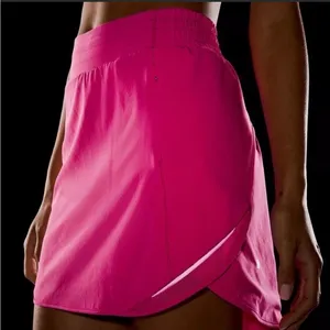 NWT Lululemon Hotty Hot HR Sonic Pink Skirt Size 12 Shorts Underneath thumbnail 2