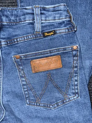 Wrangler Retro Trumpet Flare Bell Bottom Jeans Sz 26x30 Western Boho Rodeo Denim thumbnail 7