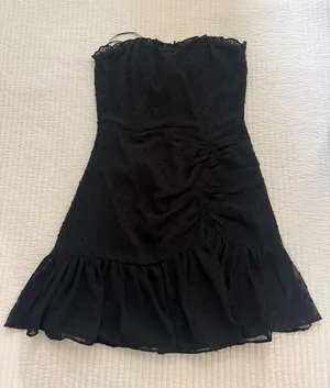Hello Molly Mini Dress Blacks Strapless thumbnail 1