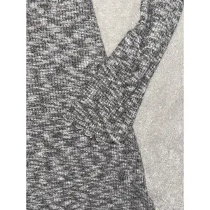 American‎ Eagle XXS Women's Gray Soft Knit Lettuce Trim Plush Swing Dress thumbnail 2