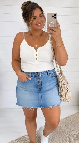 Roxy Jean Skirt thumbnail 1