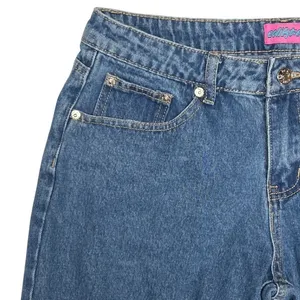 Edikted Wide Leg Denim Jeans Women's Size Medium‎ Blue 100% Cotton EUC thumbnail 3