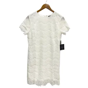 Lulus Take Me to Brunch Ivory Lace Shift Dress size Large NWT thumbnail 2